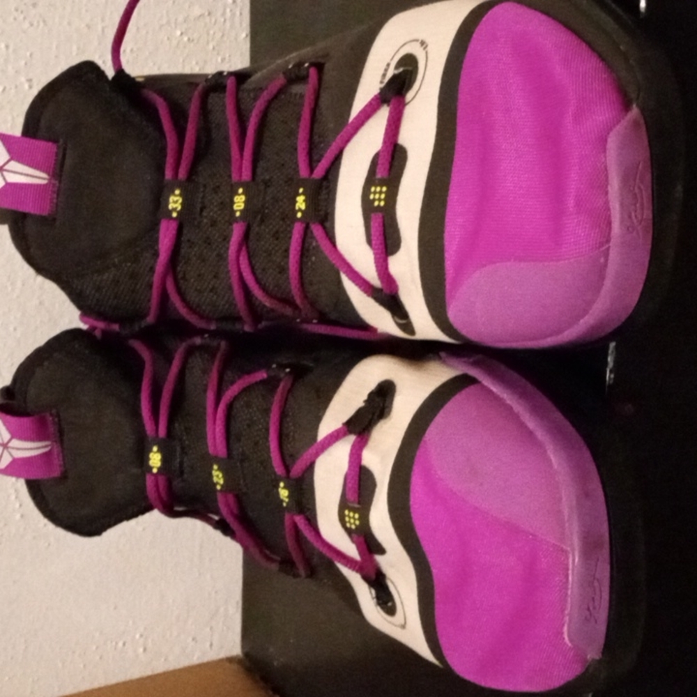 PURPLE GREY BLACK KOBE BRYANT ACG SHOES  WORN SHOES